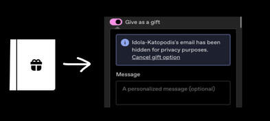 Gumroad gifting button